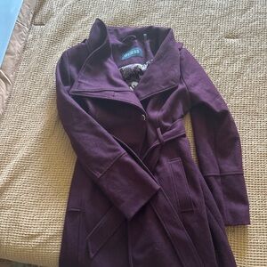 Guess Women's Deep Purple Pea Coat